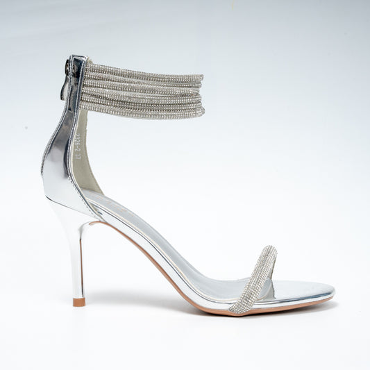 Not My Problem - Silver Partywear Heels .