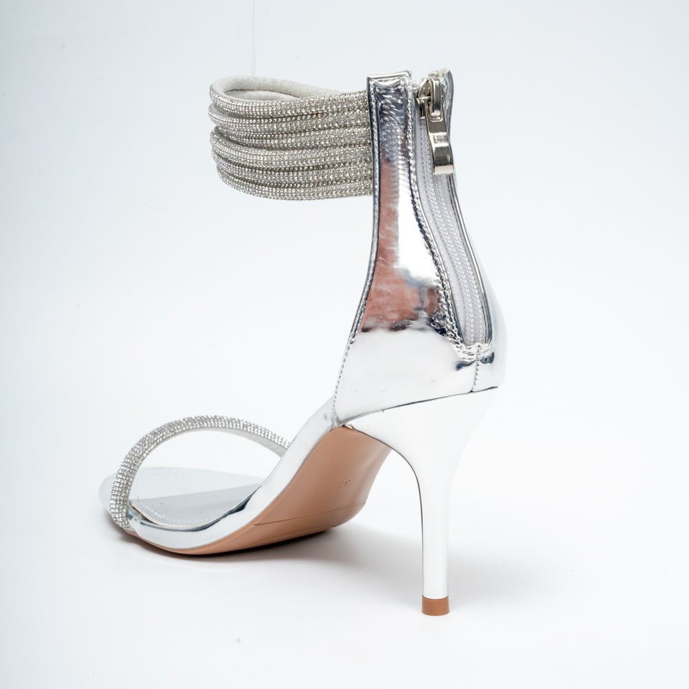 Not My Problem - Silver Partywear Heels . - view 6