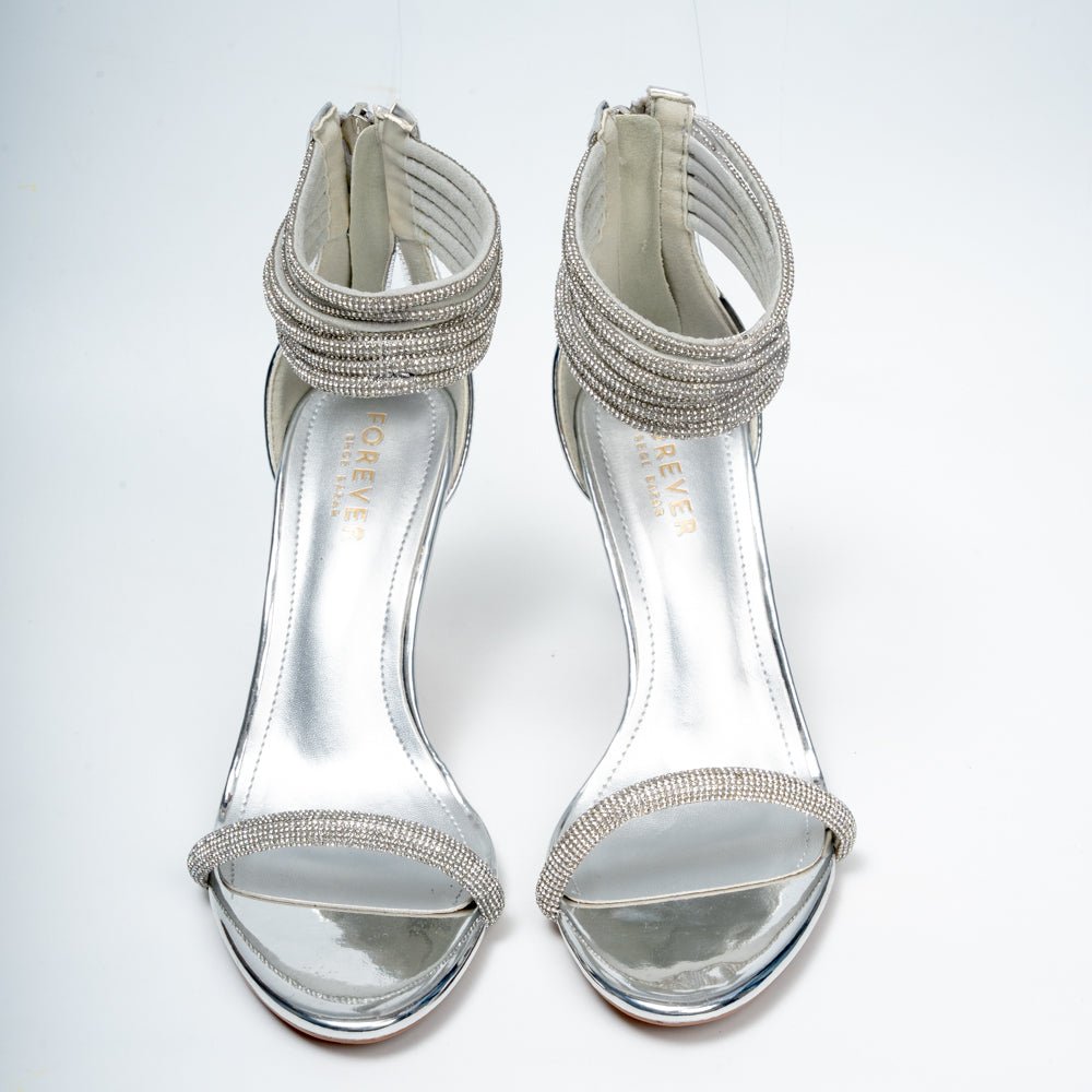 Not My Problem - Silver Partywear Heels . - view 4