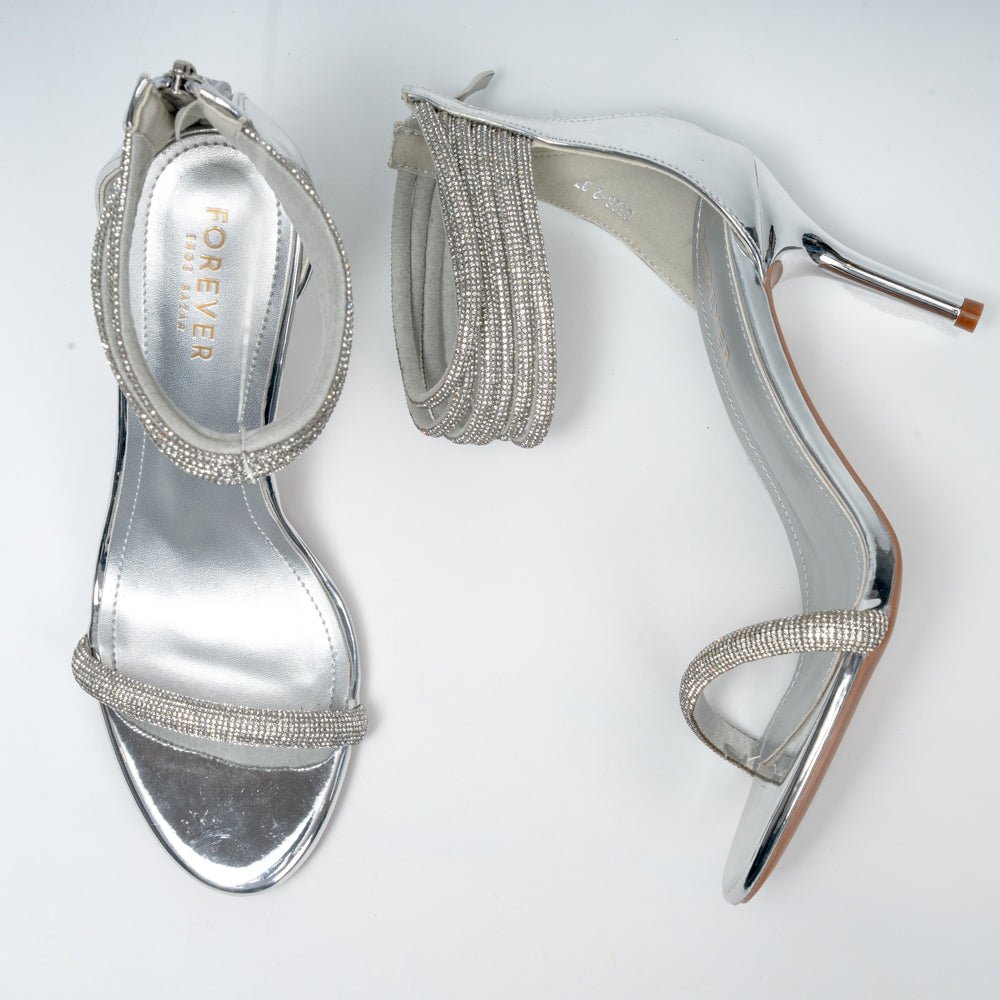 Not My Problem - Silver Partywear Heels . - view 5