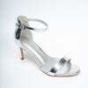 Shine On - Silver Pencil Heel Sandal .