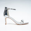 Shine On - Silver Pencil Heel Sandal .