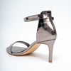 Shine On - Gun Metal Pencil Heel Sandal .