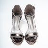Shine On - Gun Metal Pencil Heel Sandal .
