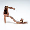 Shine On - Bronze Pencil Heel Sandal .