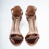Shine On - Bronze Pencil Heel Sandal .