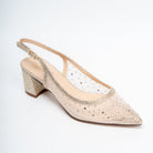 Zivara Embellished Slingback Heels - Gold - view 2