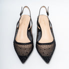 Zivara Embellished Slingback Heels - Black - view 4