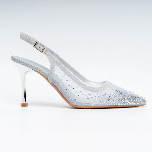 Say My Name? - Silver Party Heels.