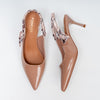 Scarf Strap - Beige Heels