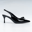 Amethyst Allure - Black Casual Heels - view 2