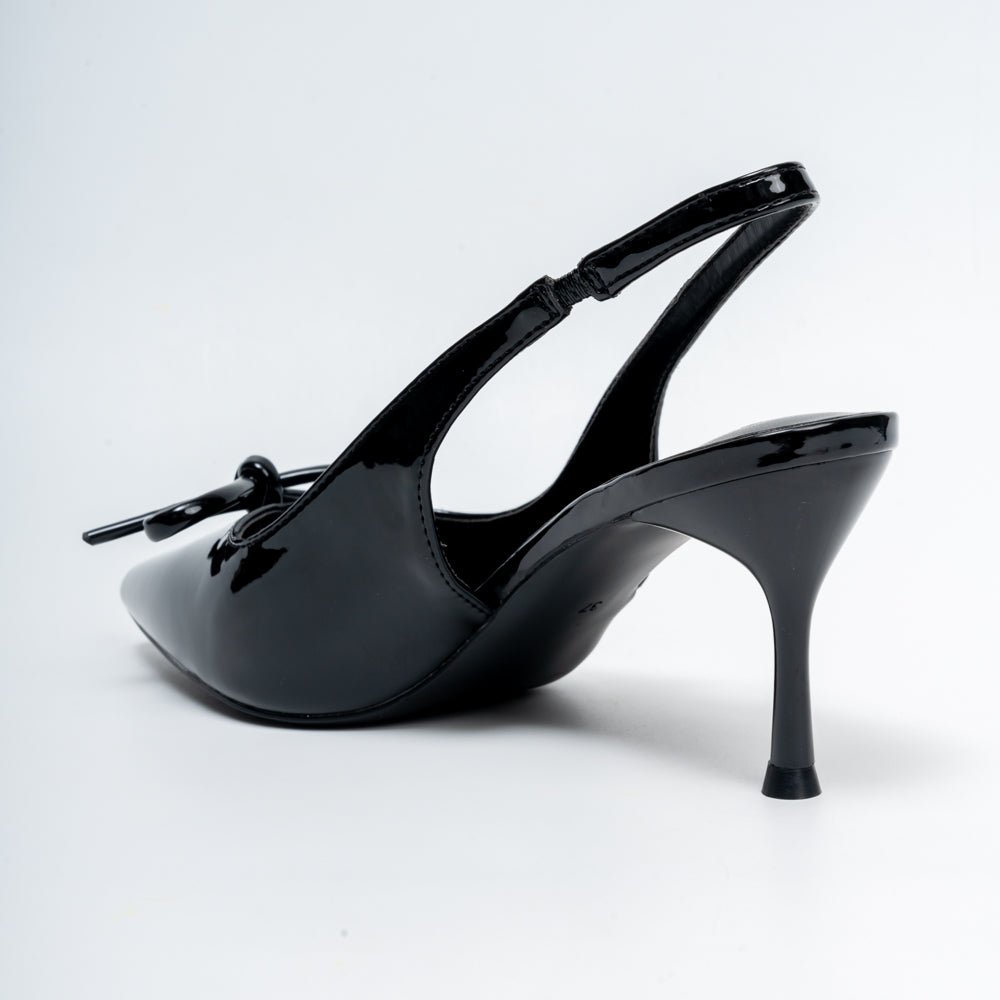 Amethyst Allure - Black Casual Heels - view 6