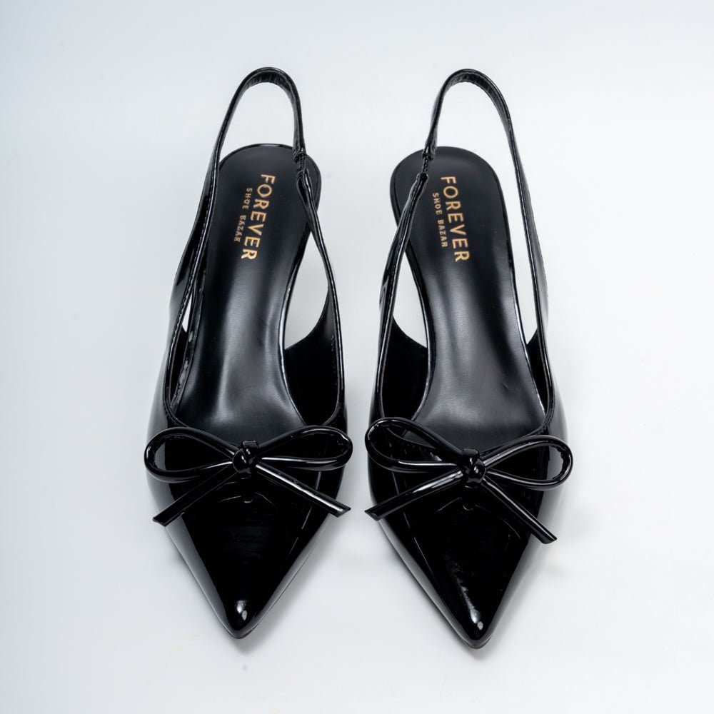 Amethyst Allure - Black Casual Heels - view 4