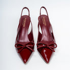 Amethyst Allure - Maroon Casual Heels - view 4