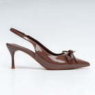 Amethyst Allure - Coffee Casual Heels - view 2