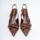 Amethyst Allure - Coffee Casual Heels - view 4