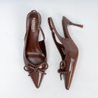 Amethyst Allure - Coffee Casual Heels - view 5