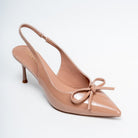Amethyst Allure - Beige Casual Heels - view 3