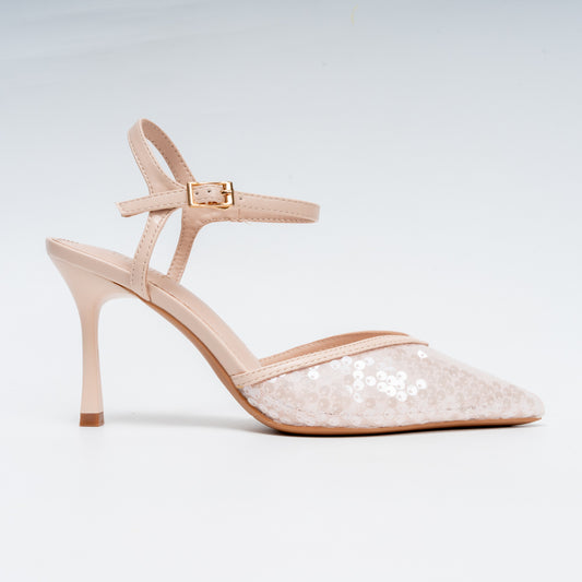 Twish & Shout - Beige Party Heels