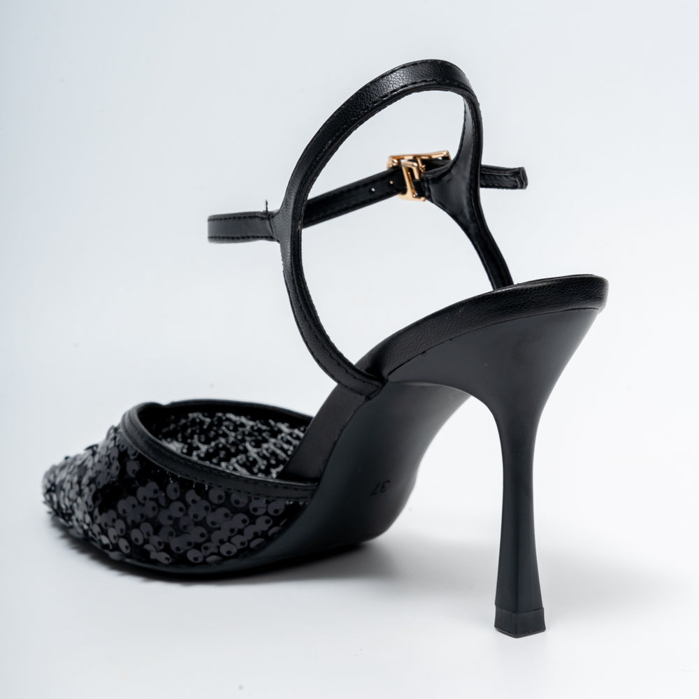Twish & Shout - Black Party Heels - view 5