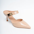 Boss Lady Pointed Toe Strap Heels - Beige - view 2