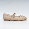 The Jewel-Dot - Beige Ballerina