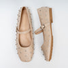 The Jewel-Dot - Beige Ballerina