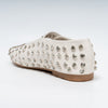 The Glam Studded - White Flat Ballerinas