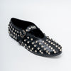 The Glam Studded - Black Flat Ballerinas