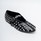 The Glam Studded - Black Flat Ballerinas - view 3