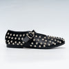 The Glam Studded - Black Flat Ballerinas