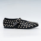 The Glam Studded - Black Flat Ballerinas - view 2