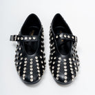 The Glam Studded - Black Flat Ballerinas - view 4