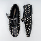 The Glam Studded - Black Flat Ballerinas - view 5