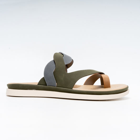 Aura Canyon Comfort - Green Slip-On