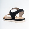 Earth Tones Black Comfort Sandals