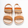 Stretch Strap Comfort - Camel Wedge Sandal