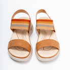 Stretch Strap Comfort - Camel Wedge Sandal - view 3