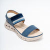 Stretch Strap Comfort - Blue Wedge Sandal