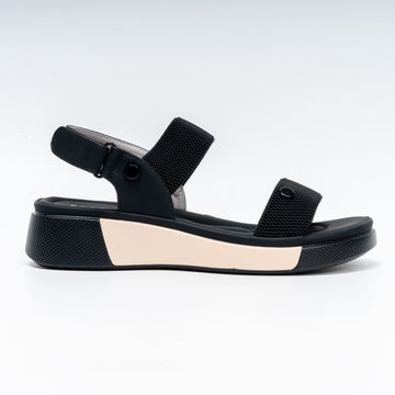 Bloom Waves - Black Casual Sandal
