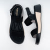 Bloom Waves - Black Casual Sandal