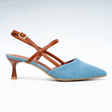 The Denim Stiletto - Blue Casual Heels