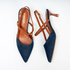 The Denim Stiletto - Navy Casual Heels - view 4