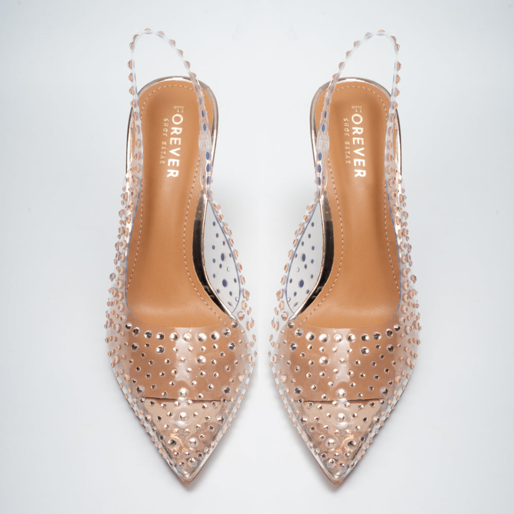 Sexy Cindrella - Champagne Party Heels. - view 3