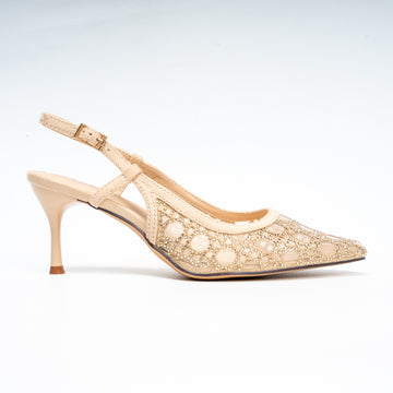 Opulent Lace - Gold Stiletto