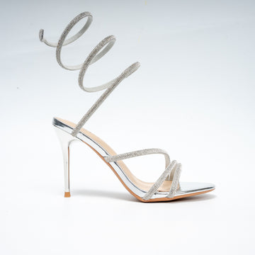 Twist & Shine - Silver Party Heels
