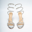 Twist & Shine - Silver Party Heels - view 3