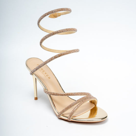 Twist & Shine - Gold Party Heels