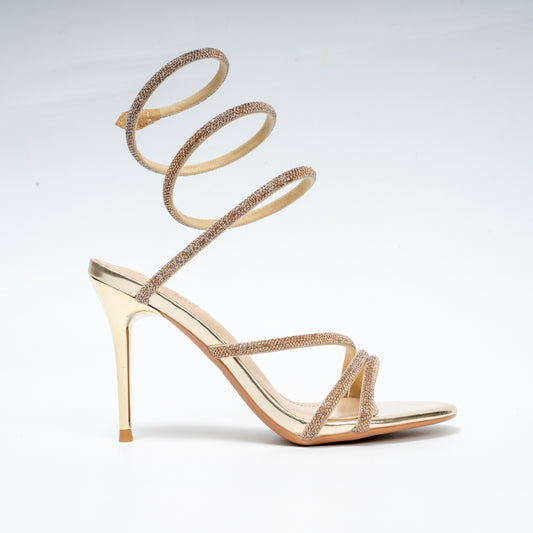Twist & Shine - Gold Party Heels