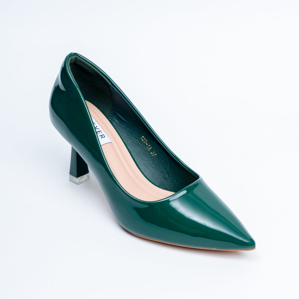 Solaris Stilettoes - Green Casual Heels - view 3